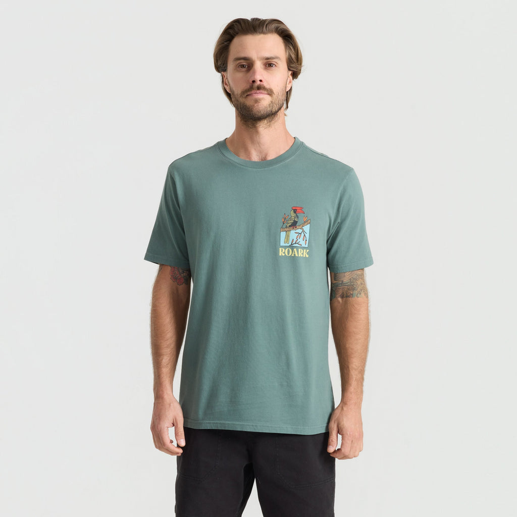 Roark Enjoy Premium Tee short sleeve tees hombre detail 2 | Slate Green