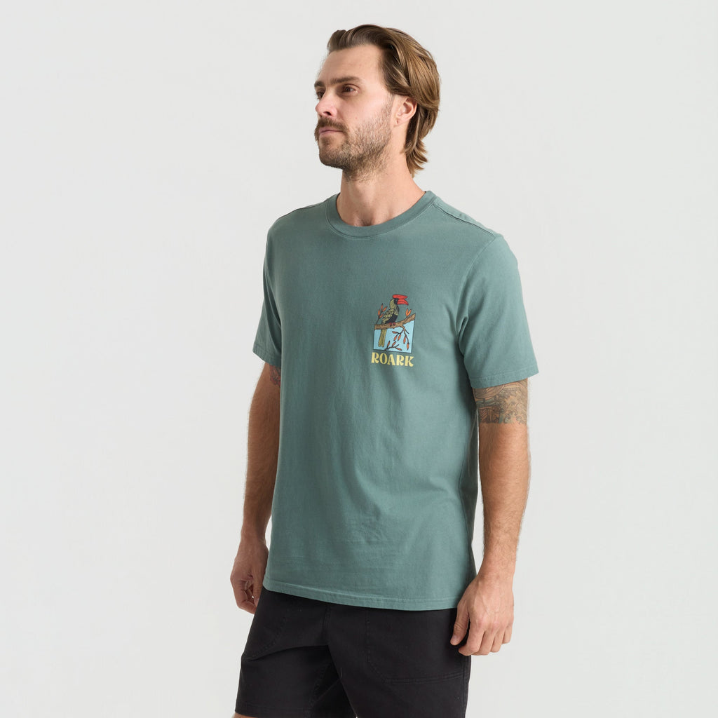 Roark Enjoy Premium Tee short sleeve tees hombre detail 3 | Slate Green