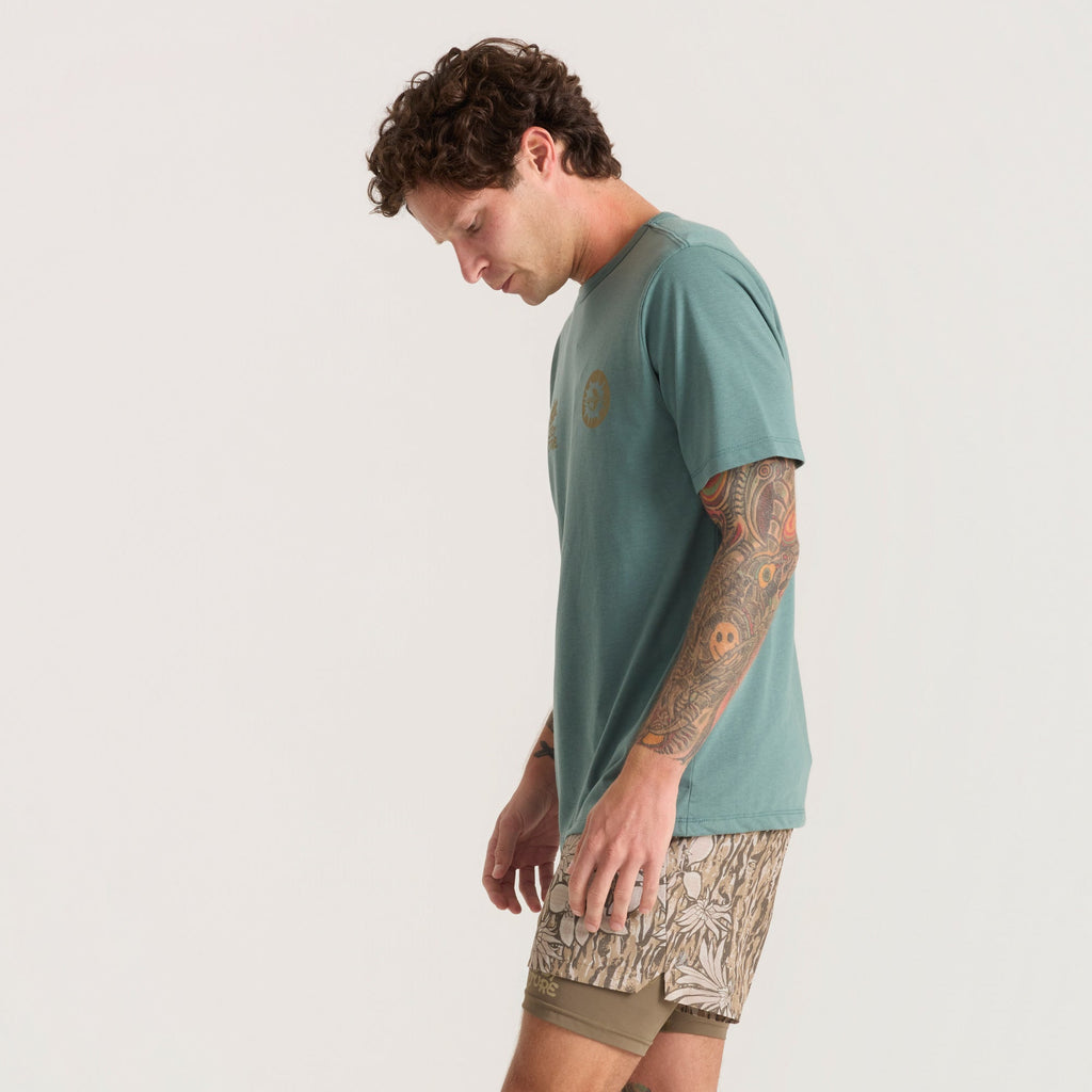 Roark Mathis Active Short Sleeve Tee short sleeve tees hombre detail 2 | Slate Green