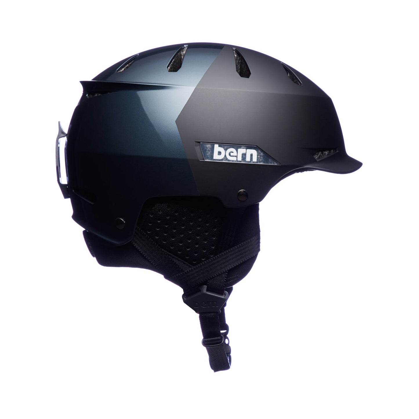 Bern Hendrix MIPS Schneehelm – Metallic Charcoal Hatstyle