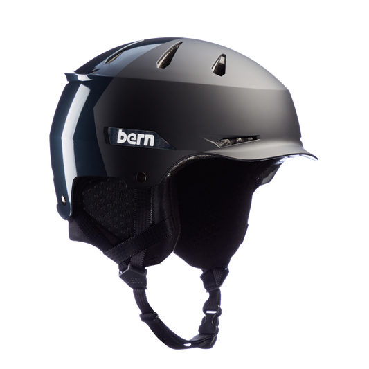 Bern Hendrix MIPS Schneehelm – Metallic Charcoal Hatstyle