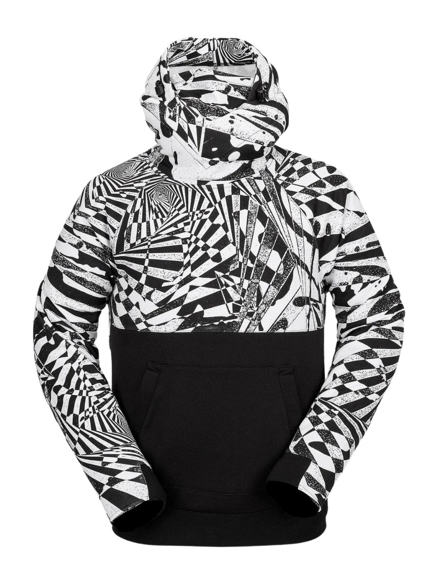 Sudadera Técnica con capucha Volcom Hydro Riding - Black White | Best selling products | surfdevils.com
