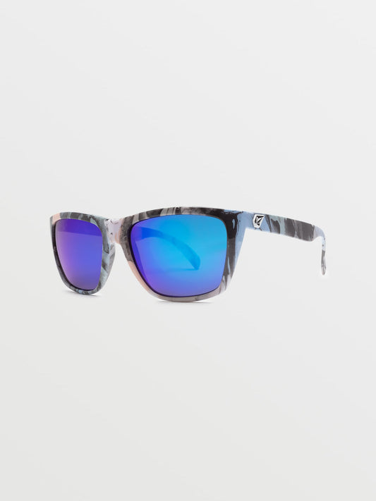 Volcom Plasm Skulls/Blue Mirror (Sulphur) sunglasses