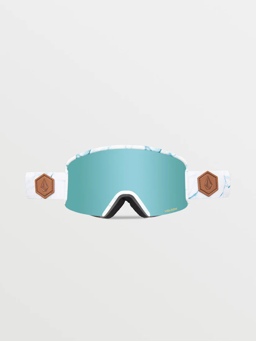 Volcom Garden Blizzard Goggles - White Ice Chrome + Extra Lens