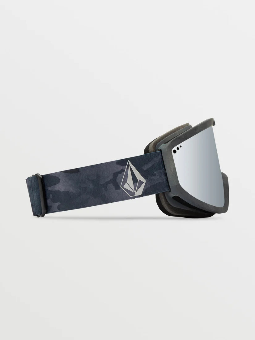 Volcom Footprints Blizzard Goggles - Cloudwash Camo / Silver Chrome + Lente Extra