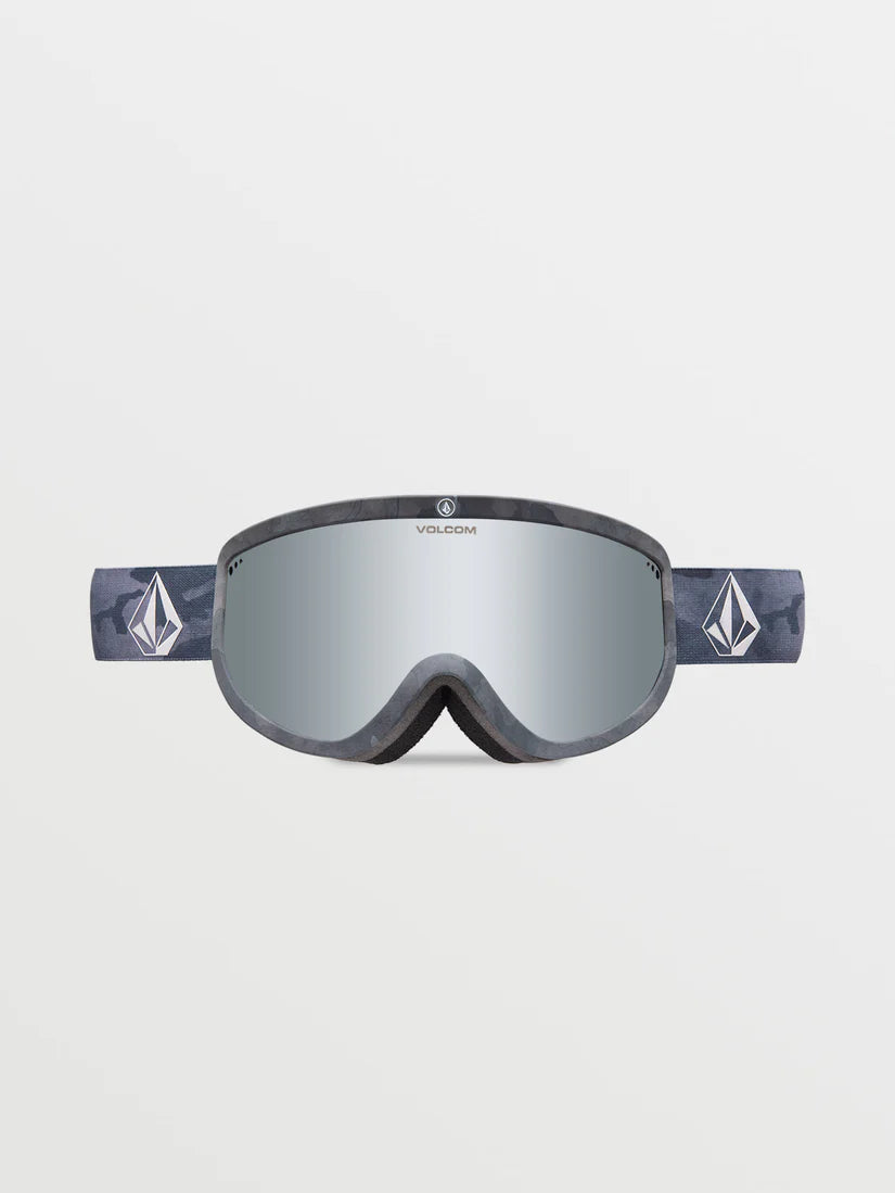 Volcom Footprints Blizzard Brille – Cloudwash Camo / Silber Chrom + zusätzliche Linse