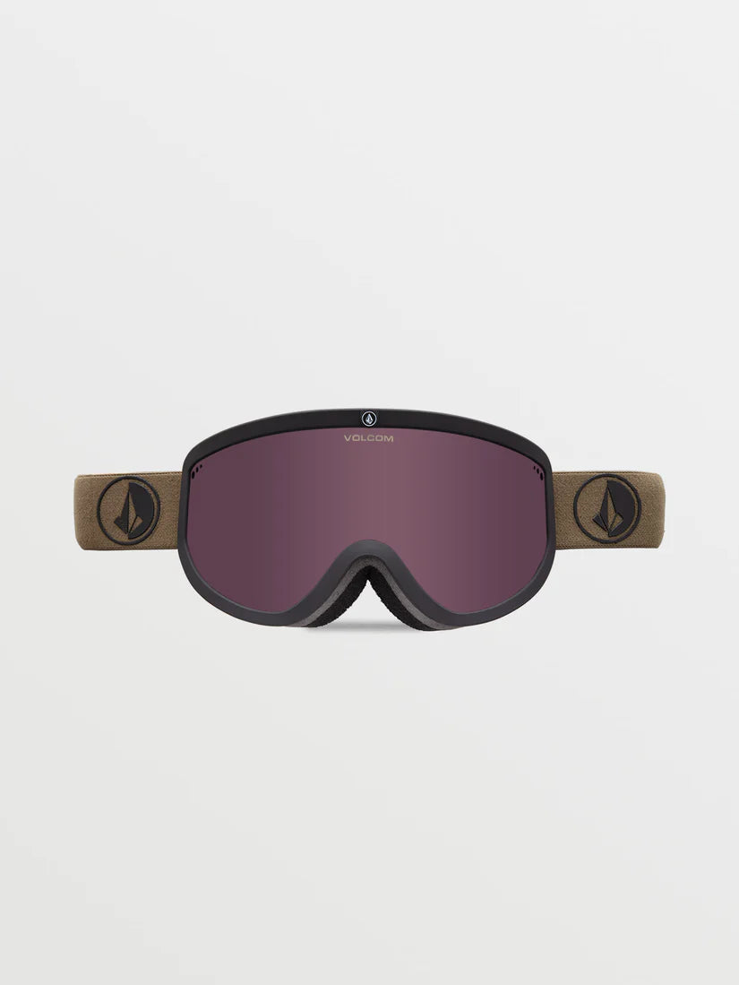 Volcom Footprints Blizzard Schutzbrille – Militärschwarz / Hellbronze + zusätzliche Linse