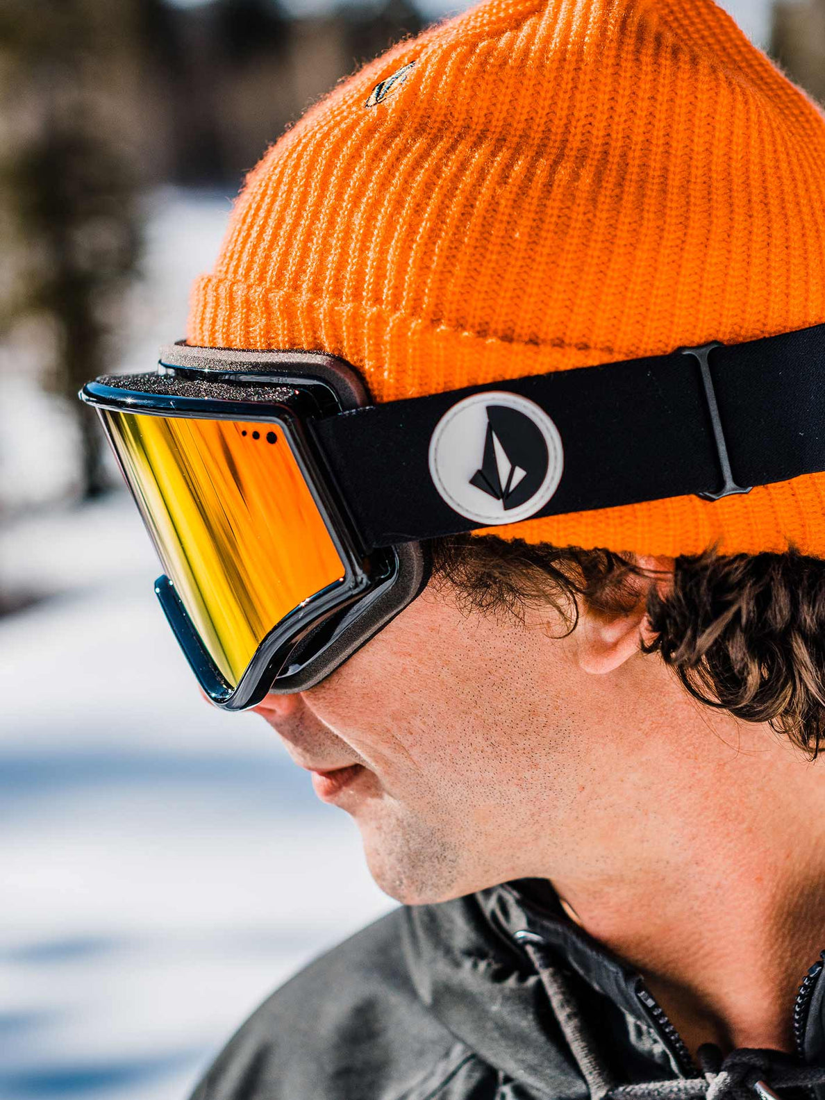 Gafas de ventisca Volcom Yae Gloss Black - Red Chrome