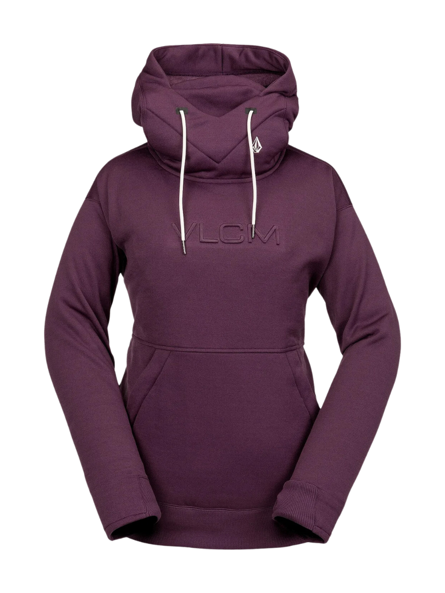 Technischer Kapuzenpullover für Mädchen von Volcom Riding Hydro – Blackberry