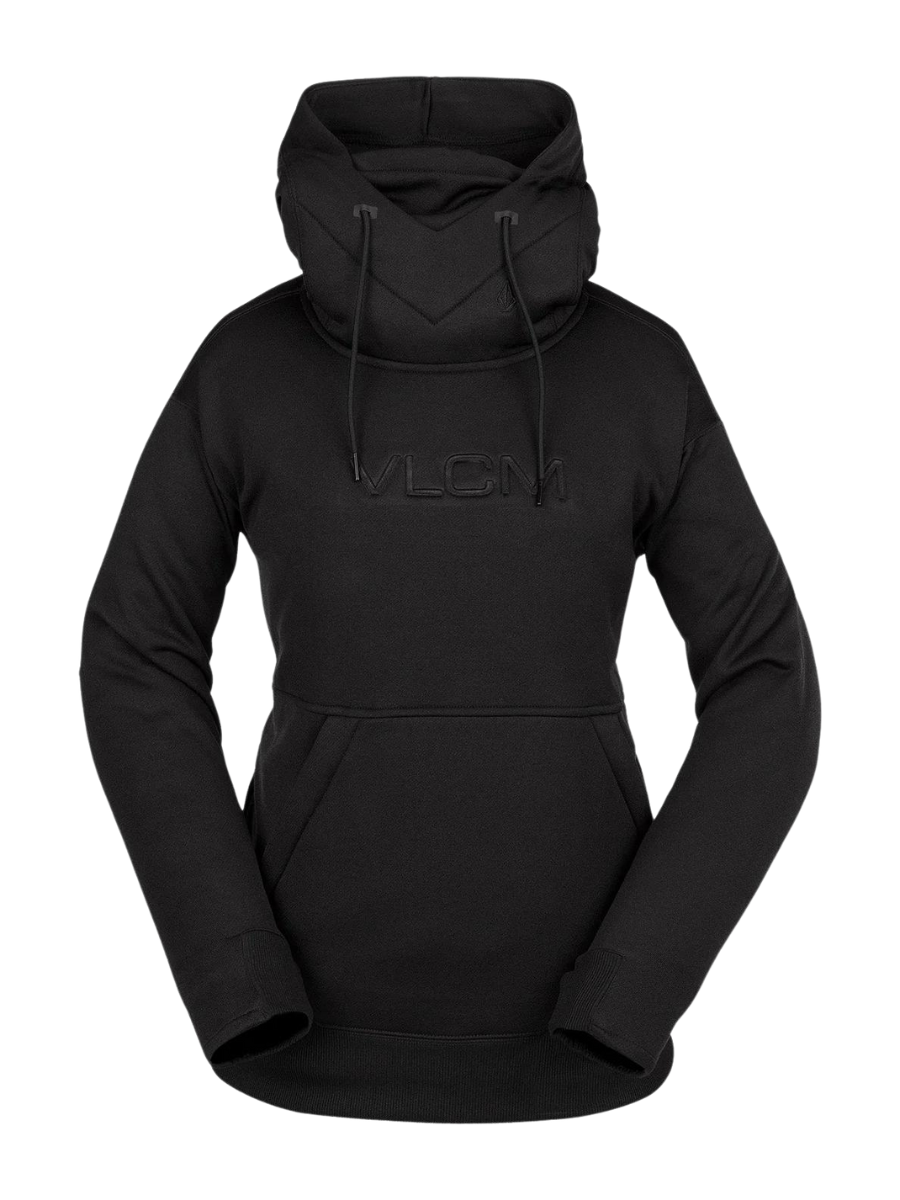 Sweat à capuche technique pour filles Volcom Riding Hydro - Noir