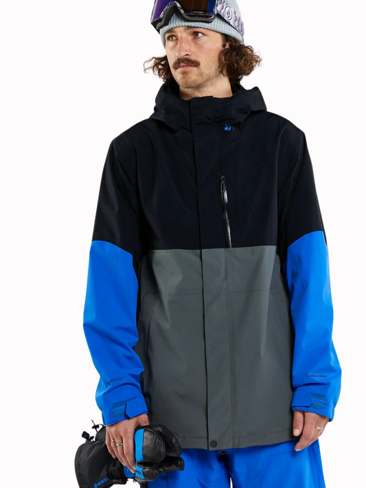 Snowboard GoreTex | Giacca da snowboard Volcom L Gore-Tex Jacket - Blu elettrico