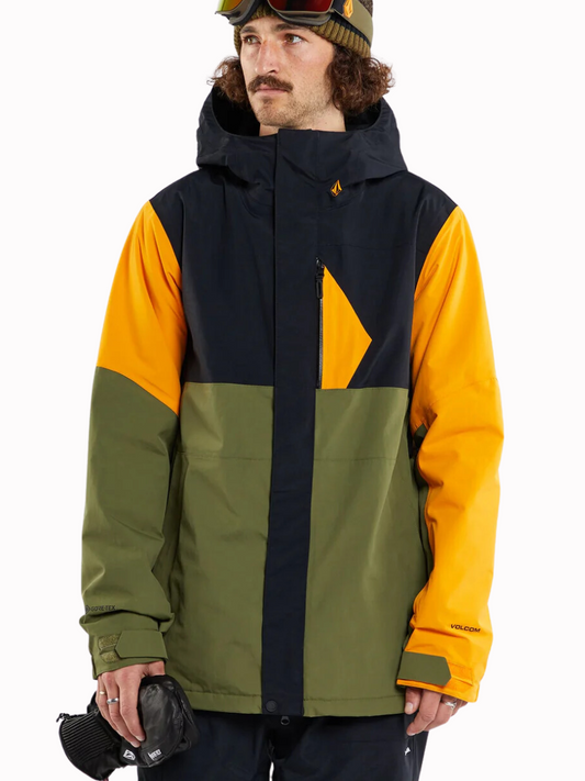 Snowboard GoreTex | Giacca da snowboard Volcom L isolata Gore-Tex Jacket - Oro