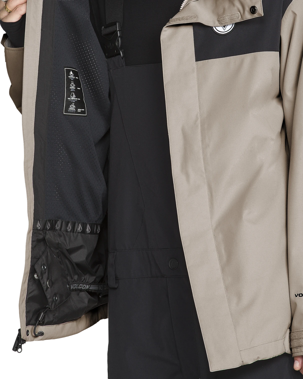 Volcom BUCKTHREEEIGHTY INSULATED chaquetas y abrigos hombre detail 3 | Khaki