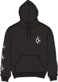 Volcom ICONIC STONE PO sudadera con capucha hombre | Black