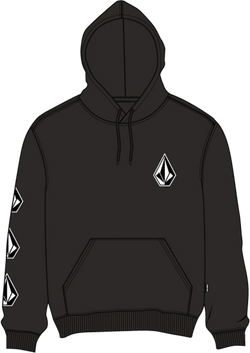 Volcom ICONIC STONE PO sudadera con capucha hombre | Black