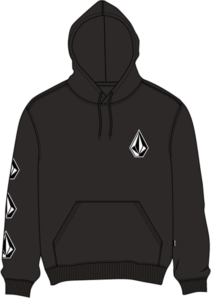 Volcom ICONIC STONE PO sudadera con capucha hombre | Black