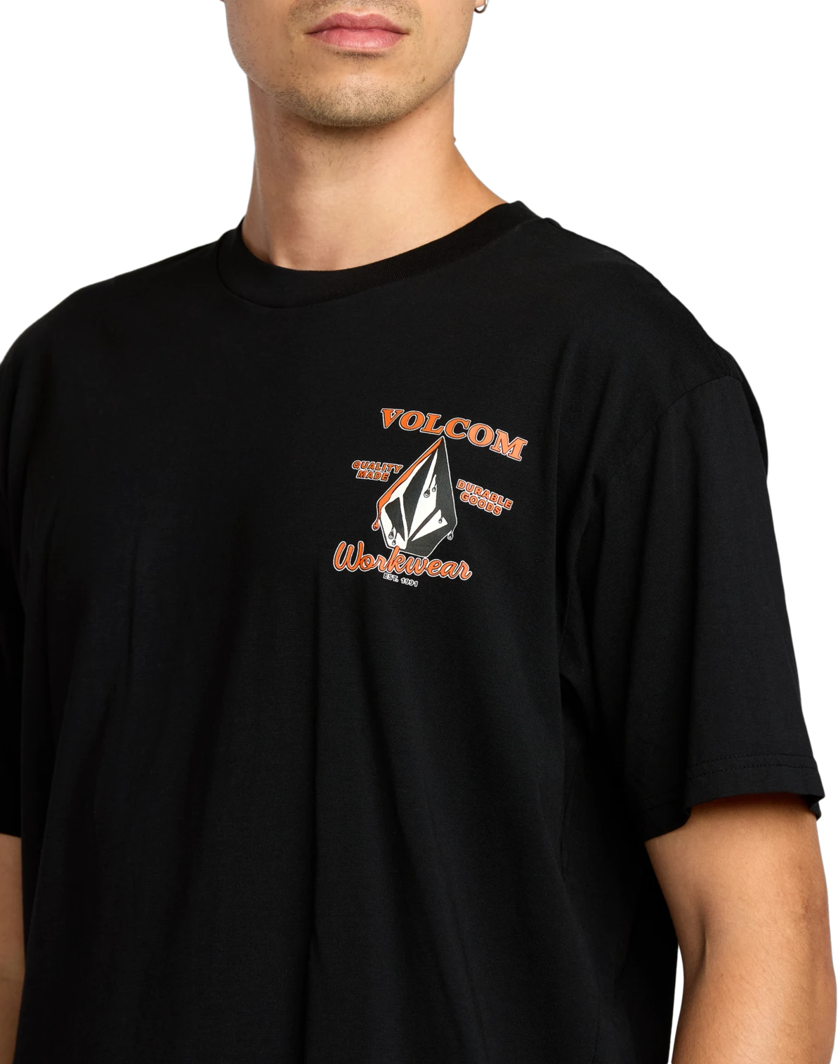 Volcom Enamel camiseta manga corta hombre detail 3 | Black