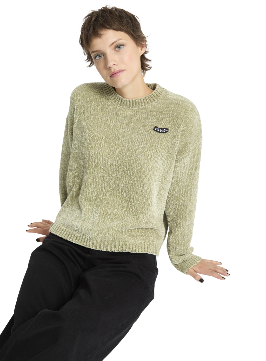 Volcom Bubble Tease jersey mujer detail 5 | Green Tea