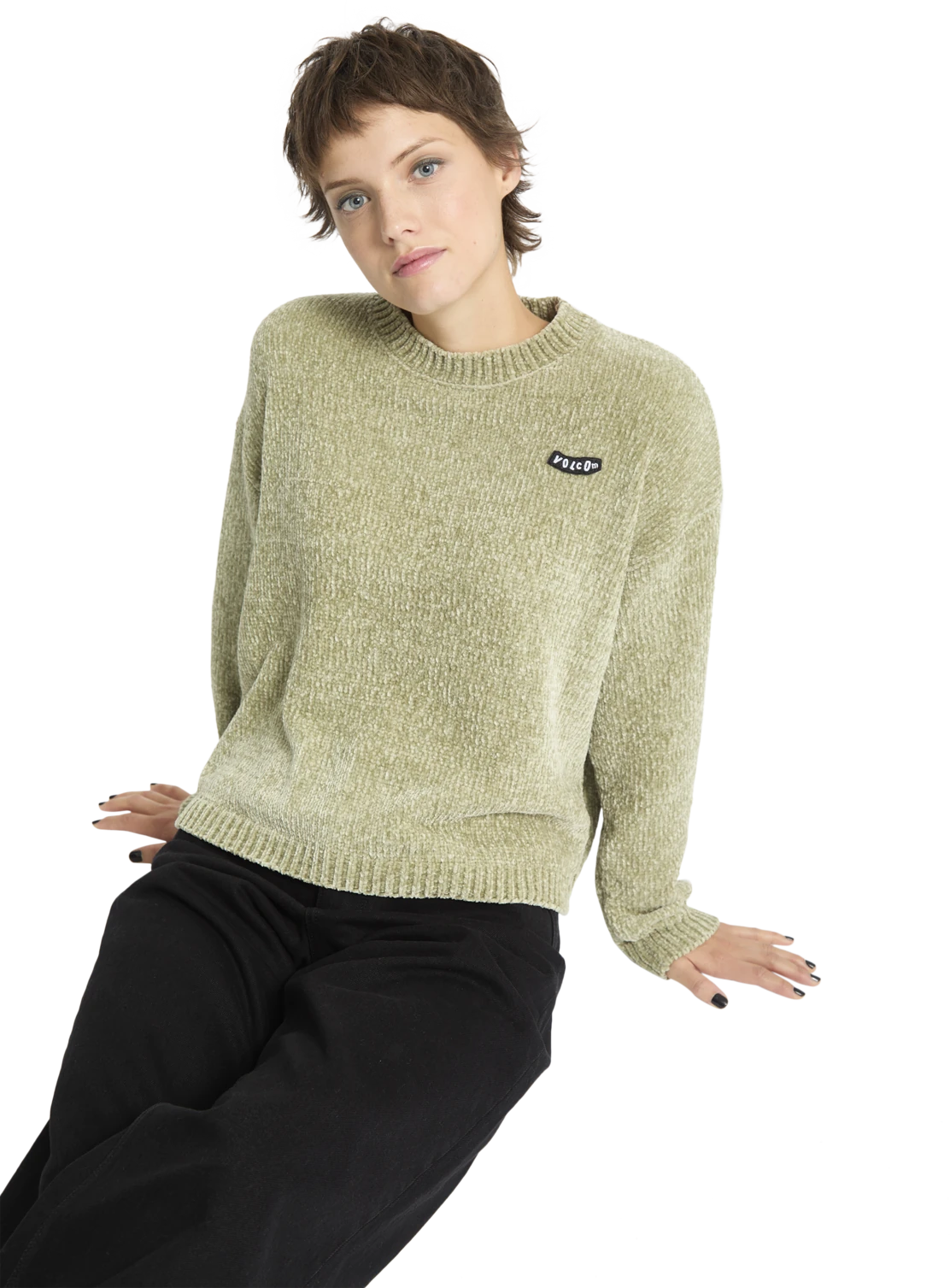 Volcom Bubble Tease jersey mujer detail 5 | Green Tea