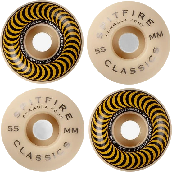 Spitfire Spitfire F4 Classics 55mm ruedas del monopatín detail 4 | White