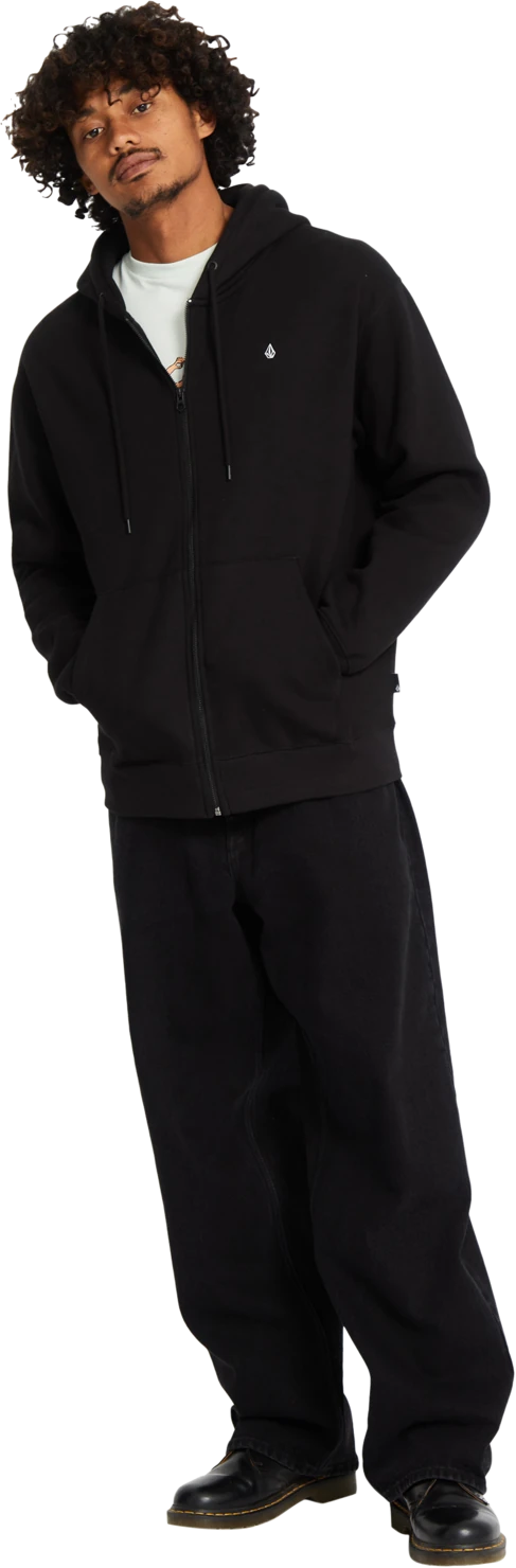 Volcom Single Stone sudadera con capucha hombre detail 5 | Black