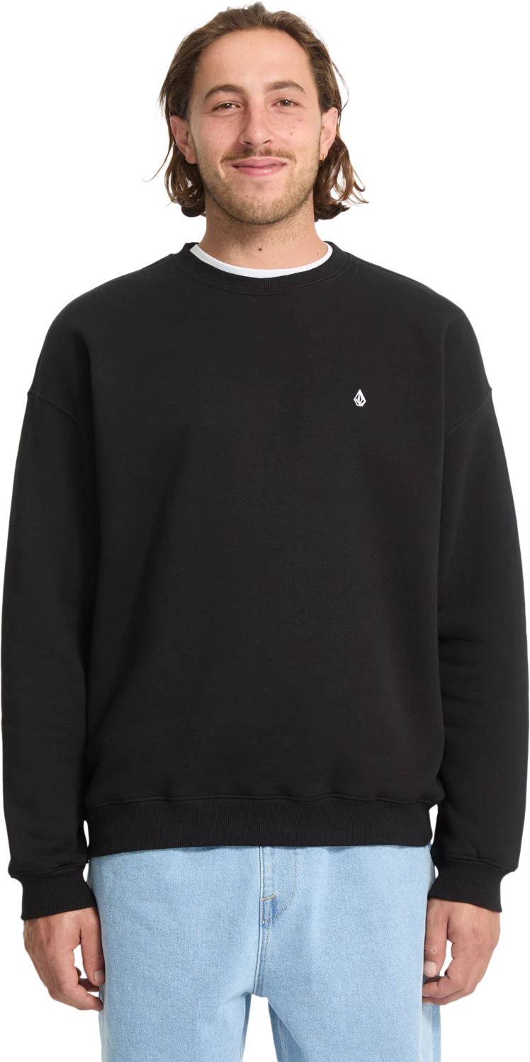 Volcom SINGLE STONE CREW sudadera hombre | Black
