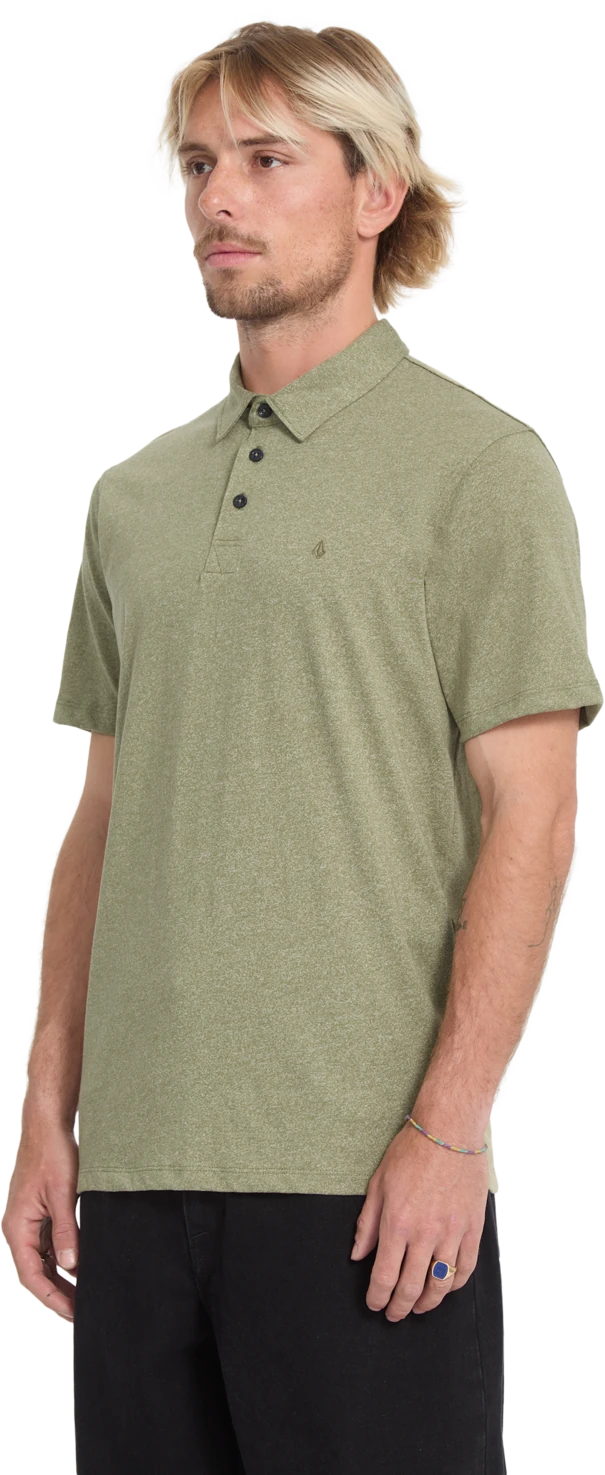 Volcom WOWZER POLO SS camisas hombre detail 2 | Thyme Green