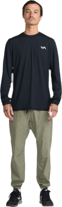Rvca Sport Vent Top deportivo de manga larga long sleeve top hombre detail 3 | Negro