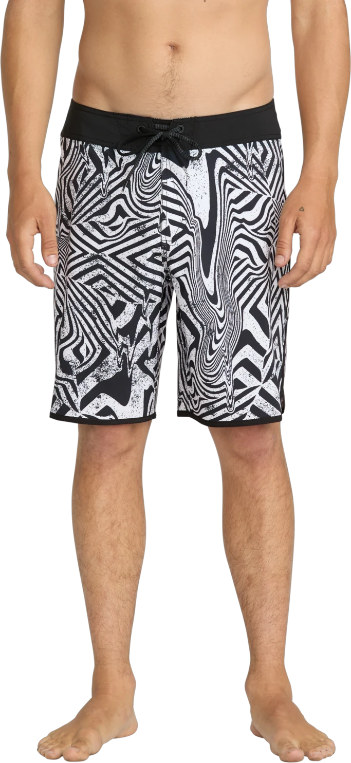 Volcom Infuse Scallop Mod 19 boardshort hombre | White Black