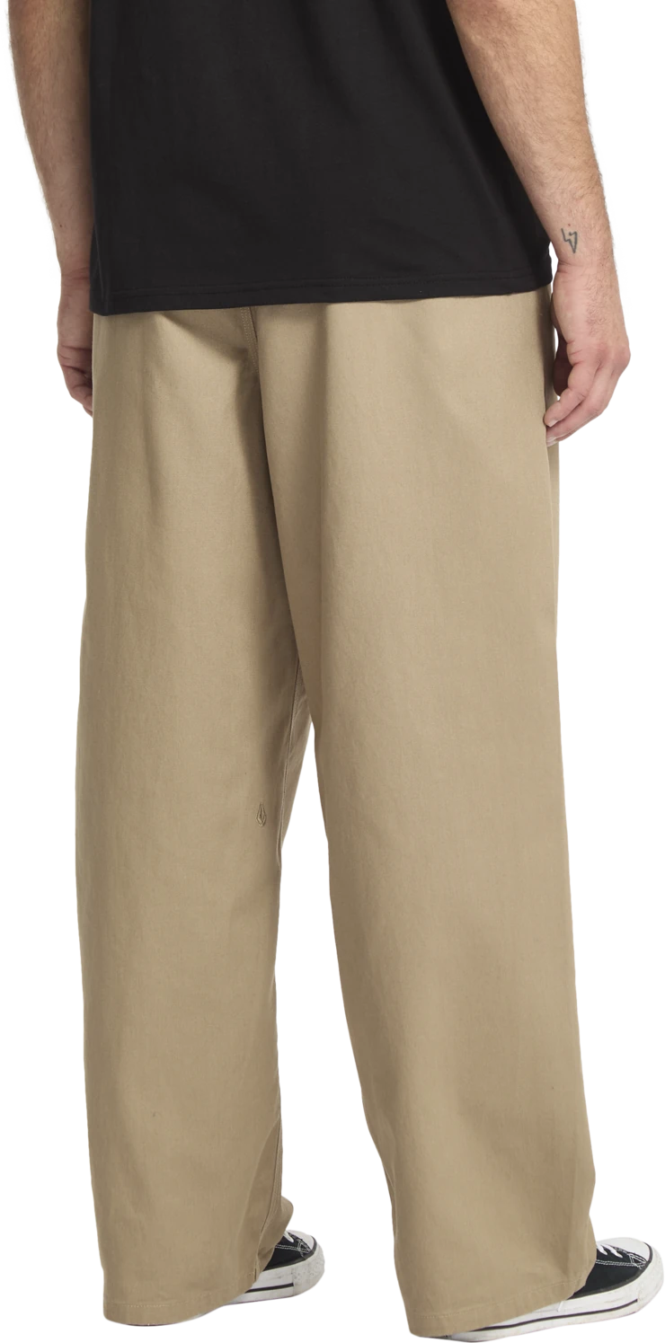 Volcom Baggos Pleat Trousers pantalón chino hombre detail 1 | Khaki