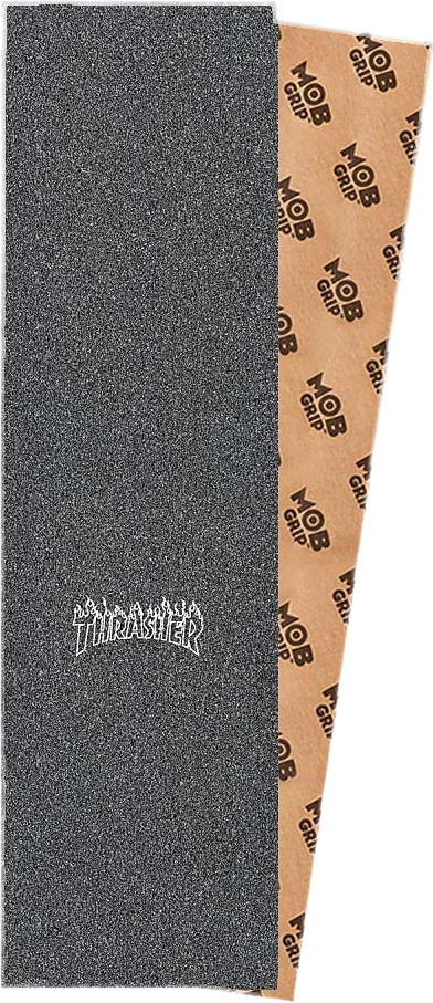 Mob Griptape Mob Grip x Thrasher Laser Cut Flame Logo lija detail 1 | Black