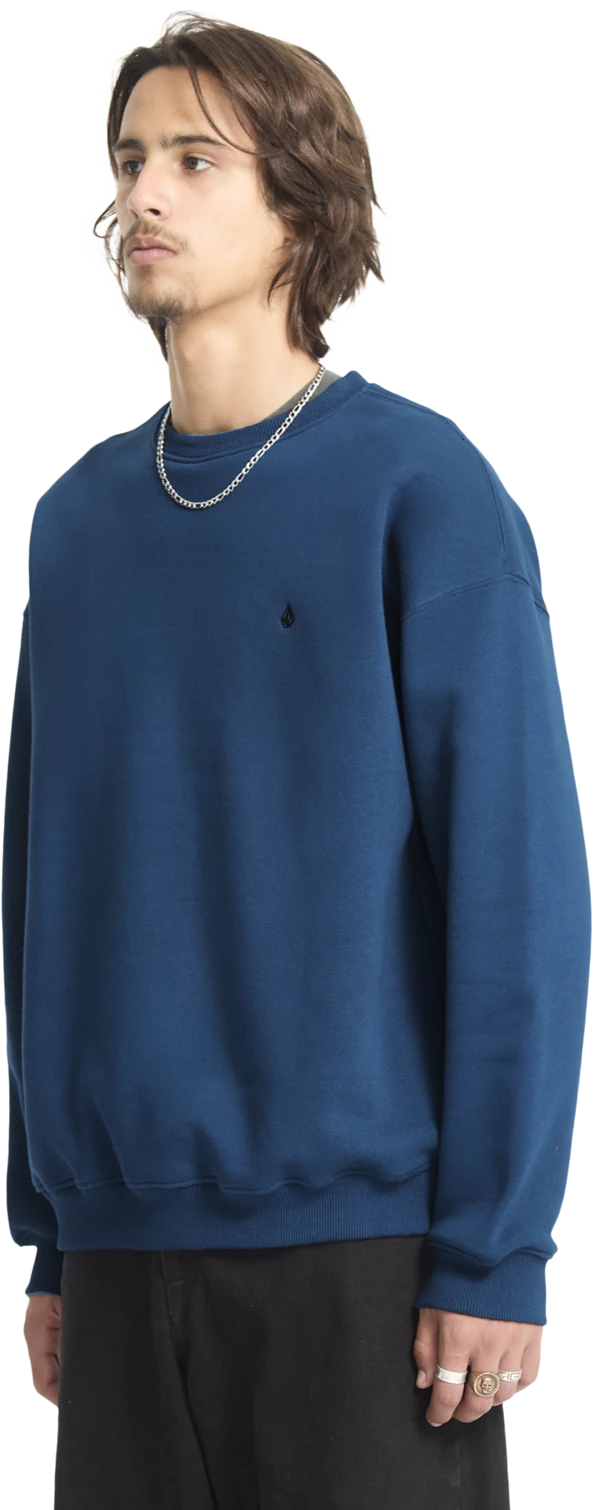 Volcom Single Stone sudadera hombre detail 4 | Cosmic Blue