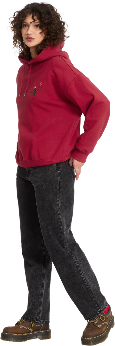 Volcom MOOVE ON PO sudadera con capucha mujer detail 4 | Deep Red