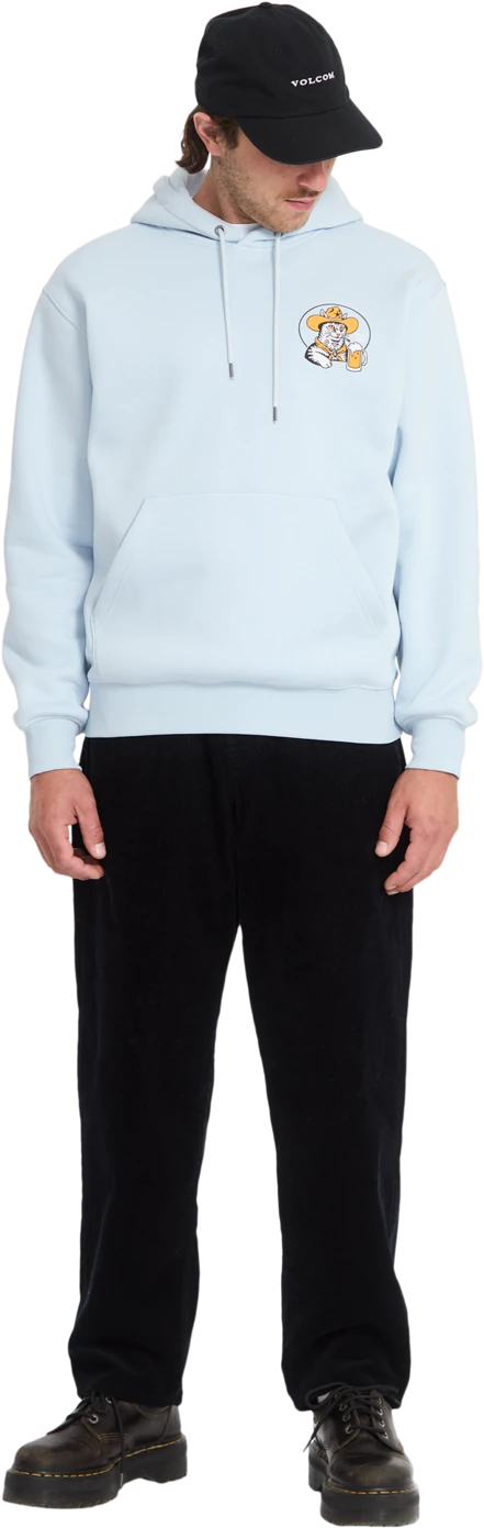 Volcom NODER PO sudadera con capucha hombre detail 6 | Light Blue Acid