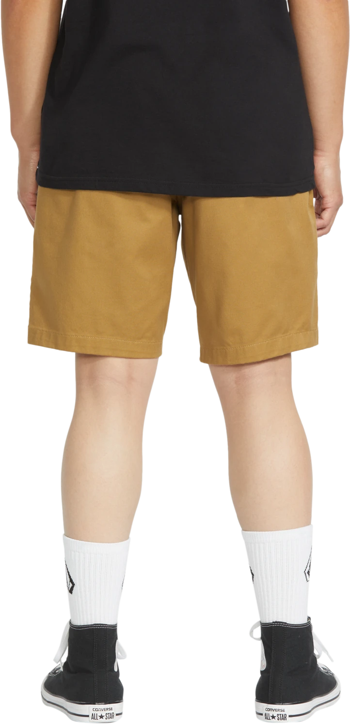 Volcom Frickin EW Short 19 elastic waist short hombre detail 1 | Dark Khaki