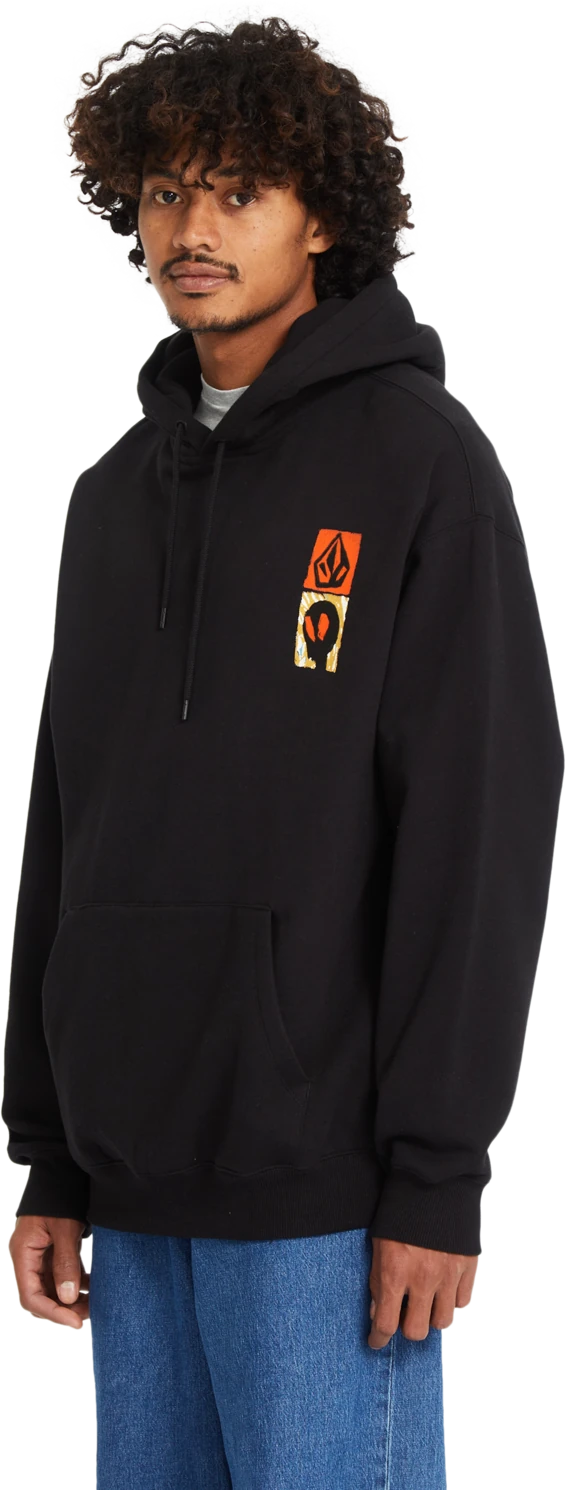 Volcom GONYVADERS PO sudadera con capucha hombre detail 8 | Black