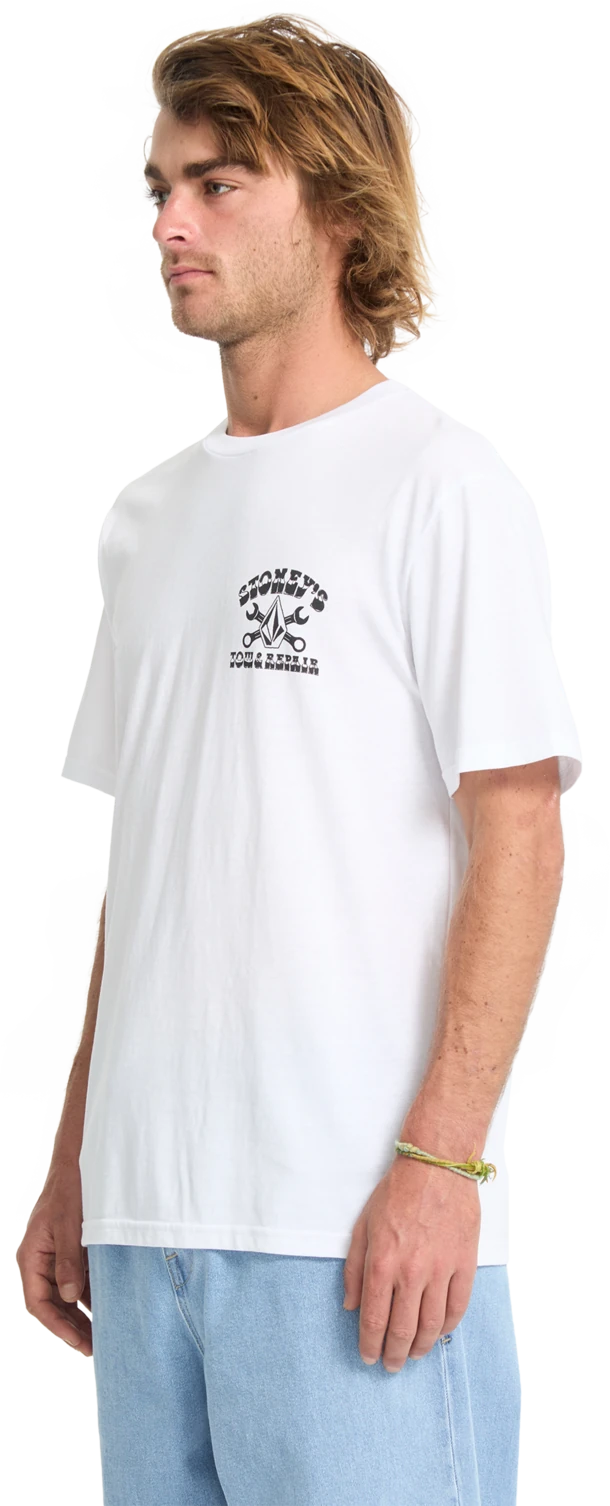 Volcom Stoneys camiseta manga corta hombre detail 6 | White