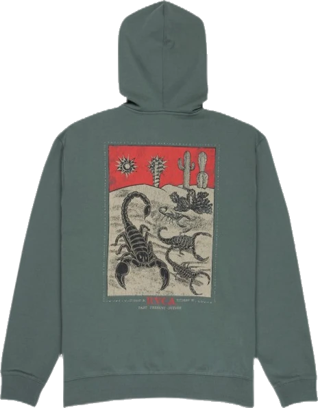 Rvca Scorpo Sudadera con capucha y cremallera sudadera hombre detail 6 | Azul