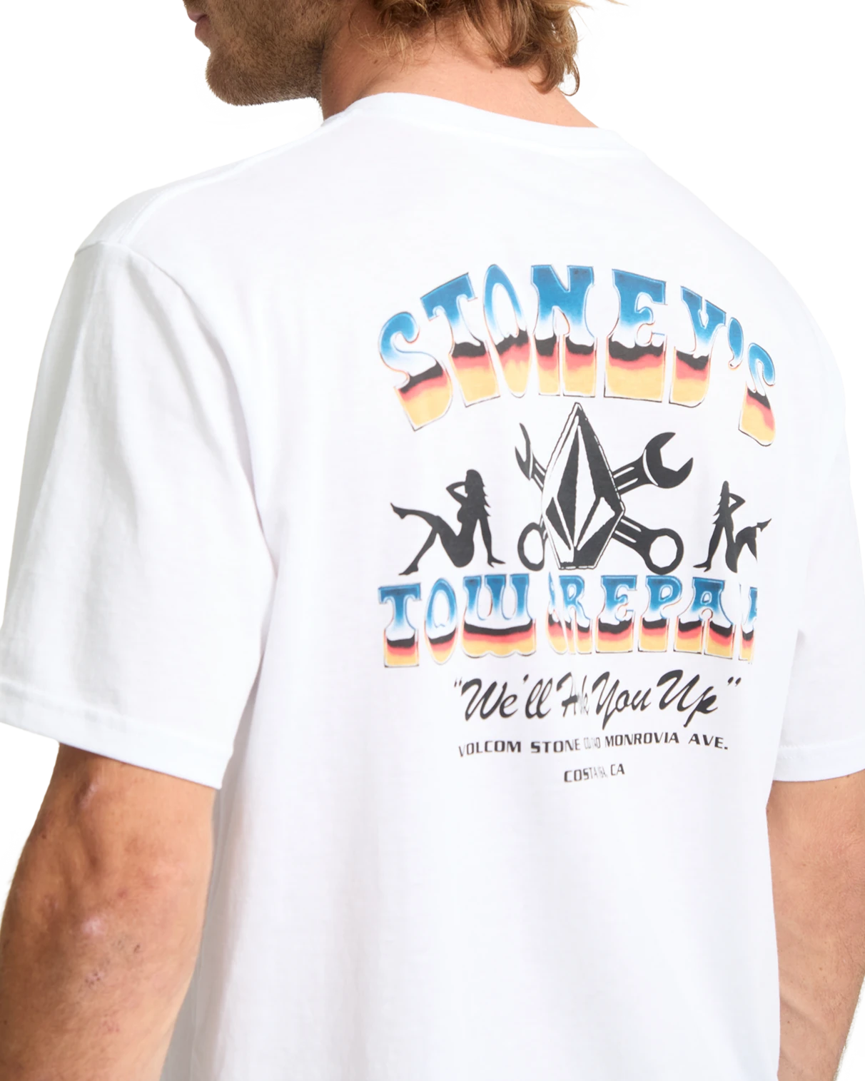 Volcom Stoneys camiseta manga corta hombre detail 4 | White