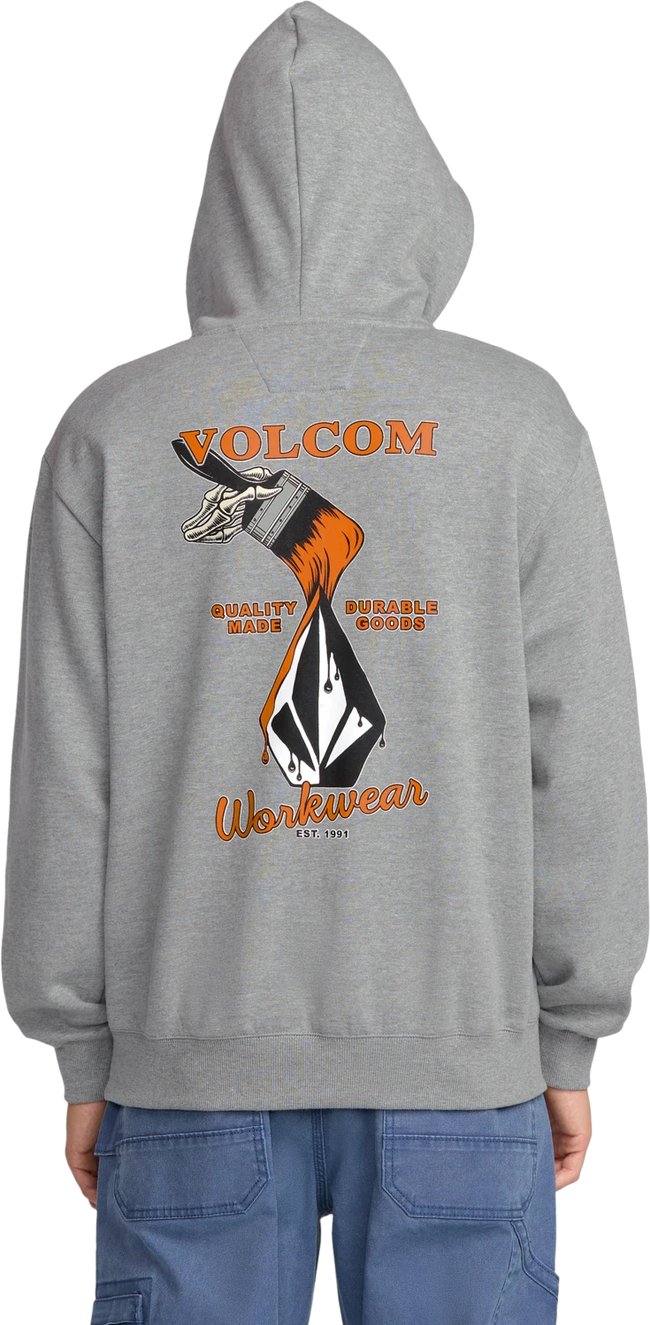 Volcom Workwear sudadera con capucha hombre detail 1 | Heather Grey