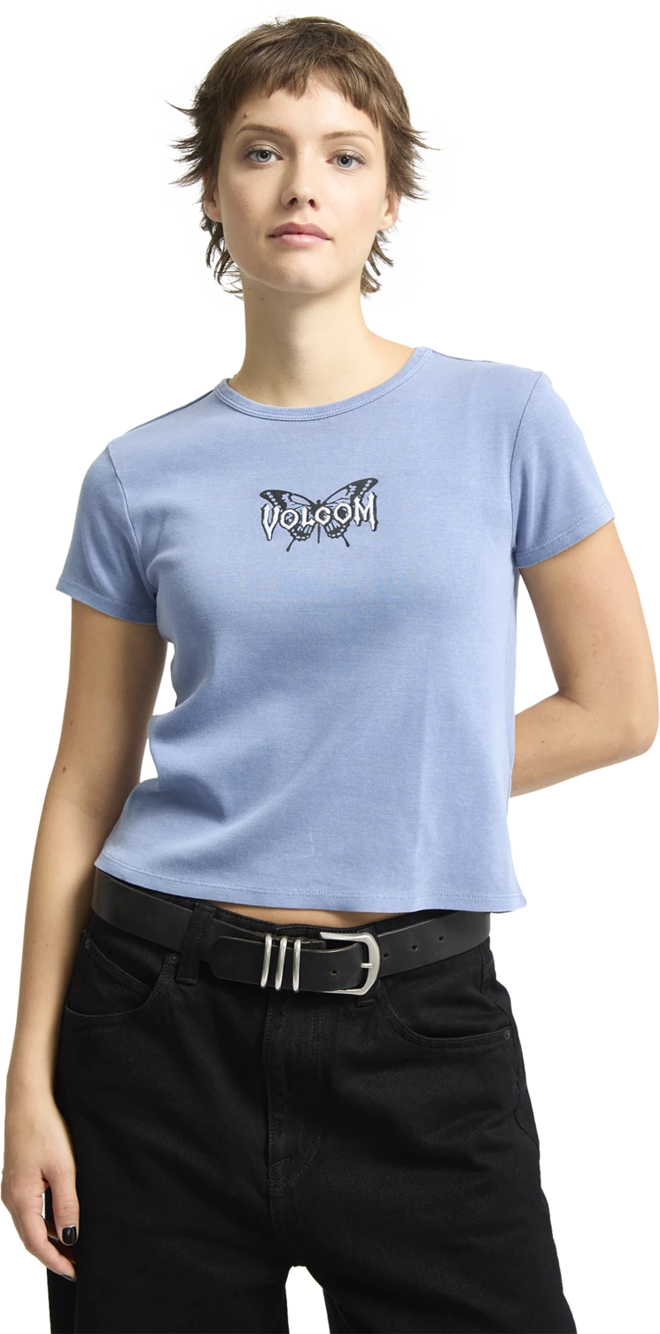 Volcom Have A Clue camiseta manga corta mujer detail 3 | Carolina Blue