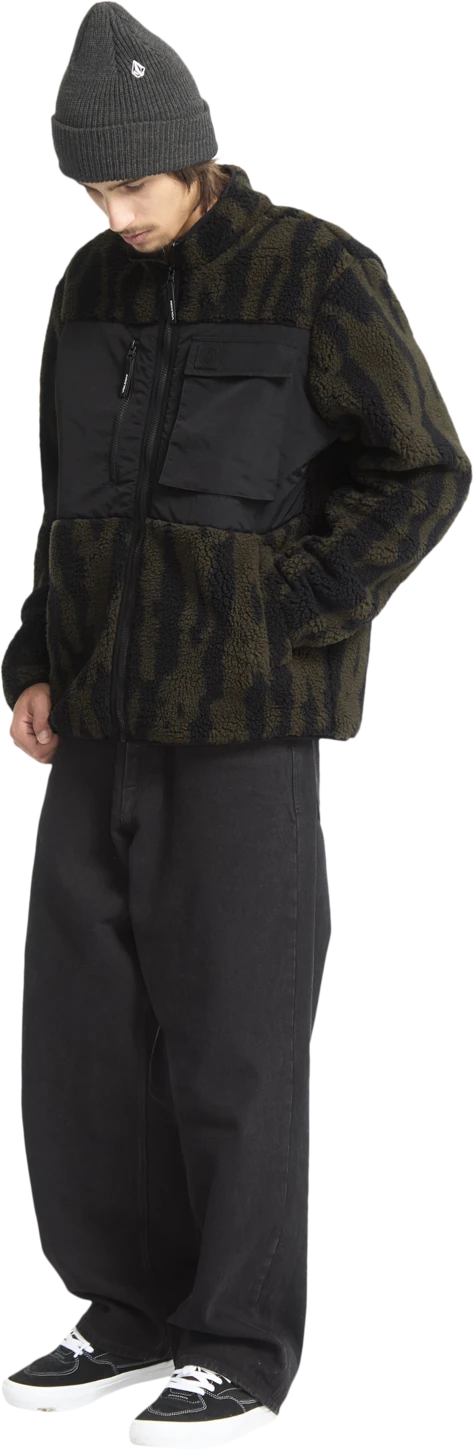 Volcom Storm Stone sudadera con capucha hombre detail 5 | Sage Leaf