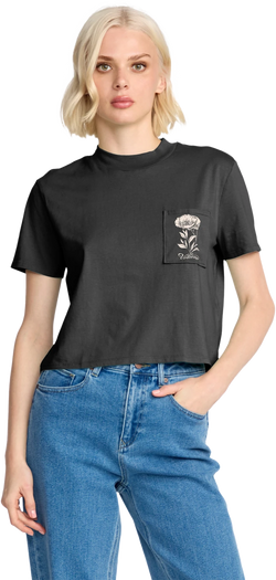 Volcom Pocket Dial camiseta manga corta mujer | Vintage Black