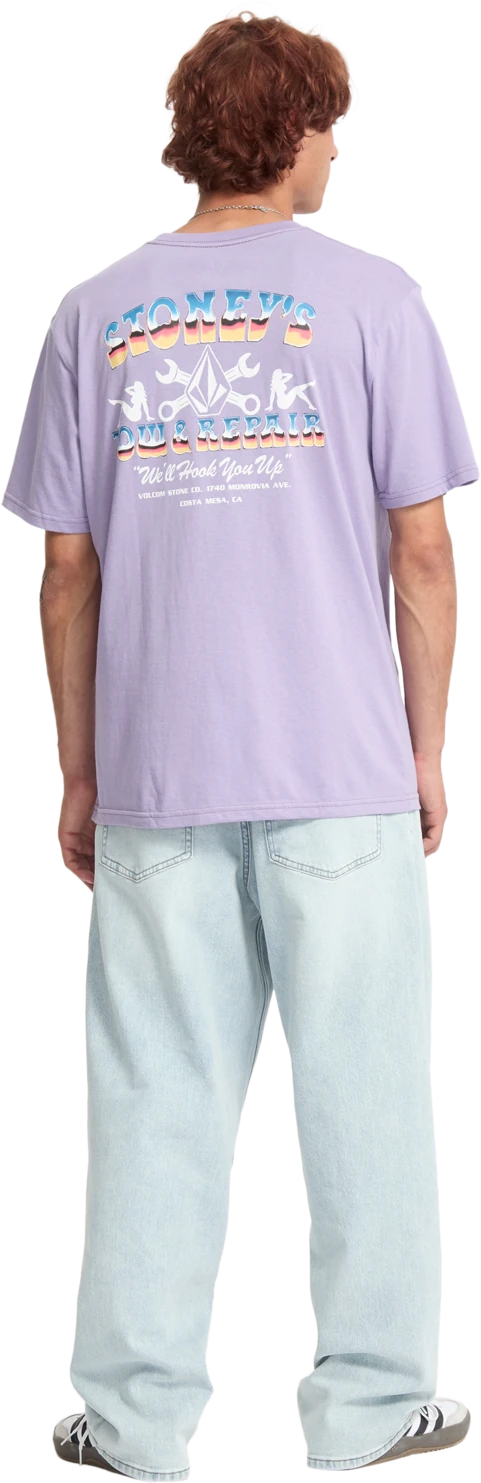 Volcom Stoneys camiseta manga corta hombre detail 3 | Purple Ash