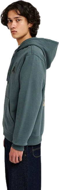 Rvca Scorpo Sudadera con capucha y cremallera sudadera hombre detail 2 | Azul