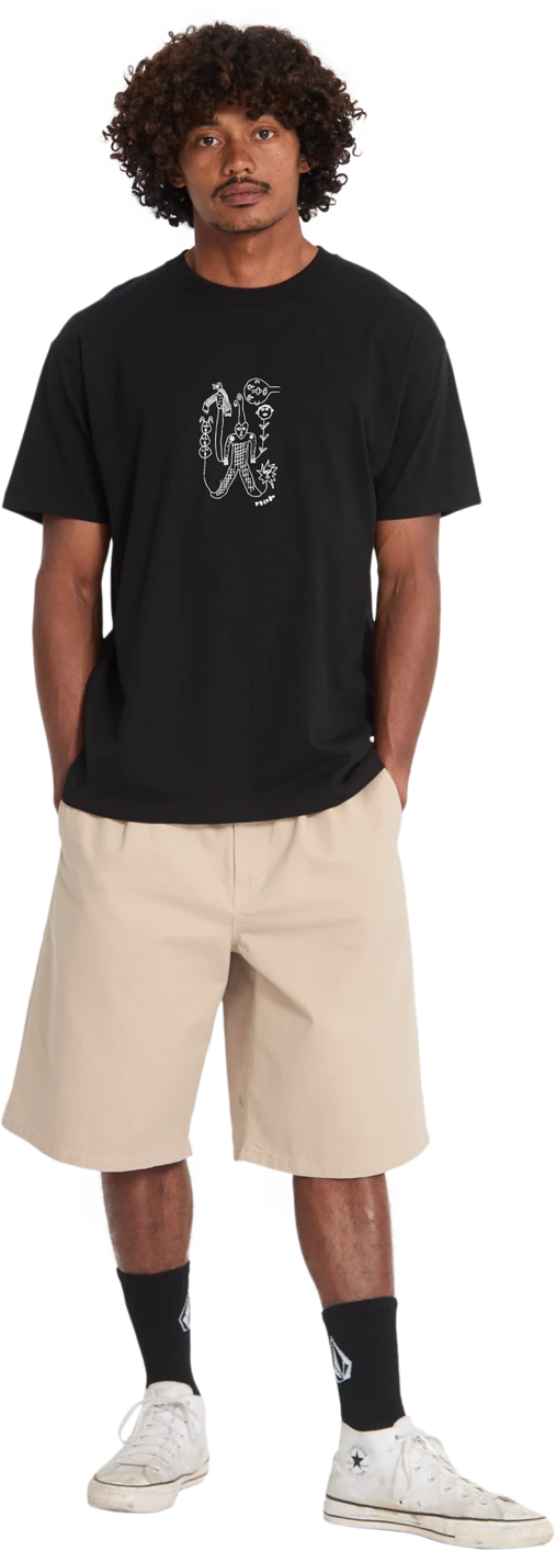 Volcom NOWHERE SST camiseta manga corta hombre detail 4 | Black