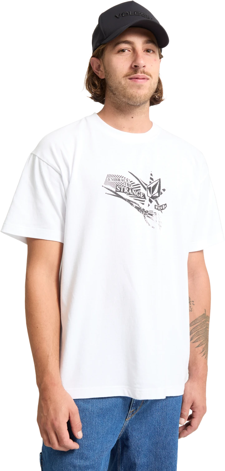 Volcom Kut N Rip camiseta manga corta hombre detail 3 | White