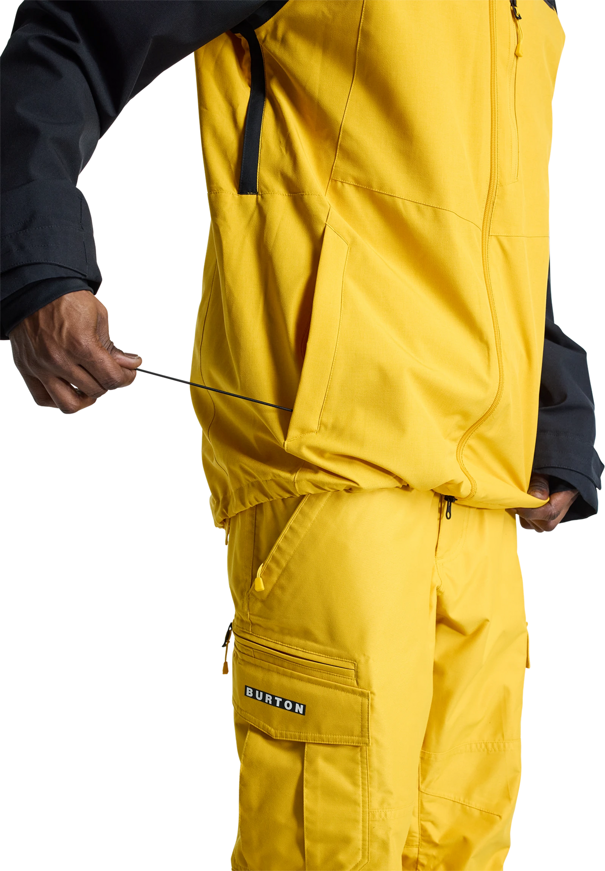 Burton Burton Lodgepole 2L Jacket chaquetas y abrigos hombre detail 6 | True Black / Goldenrod