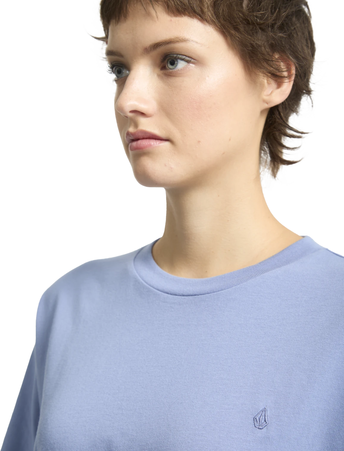 Volcom Stone Blanks Up camiseta manga corta mujer detail 2 | Carolina Blue