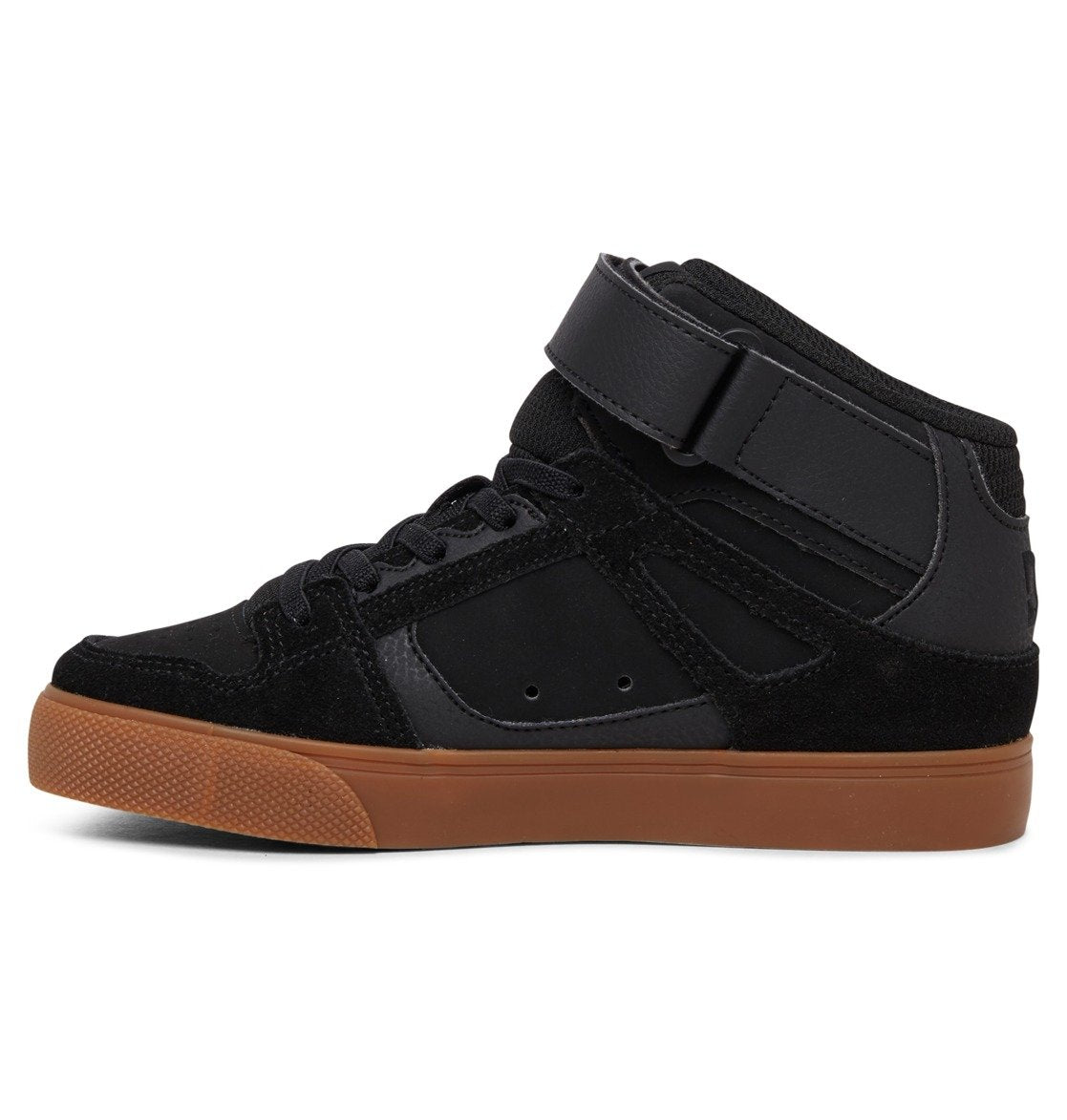 DC Shoes Pure High-Top EV Kinder-Sneaker – Schwarz/Gummi